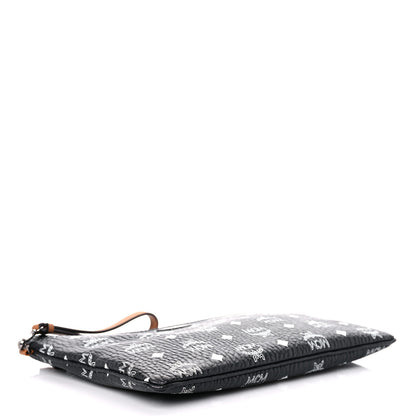 MCM Visetos Wristlet Pouch Black 3 of 9