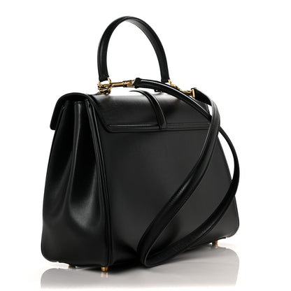 Celine Satinated Calfskin Medium 16 Top Handle Bag Black 3 of 12
