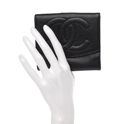 Chanel Caviar CC Compact Wallet Black 2 of 9