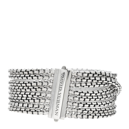 David Yurman Sterling Silver 8 Row Box Chain Bracelet 2 of 3