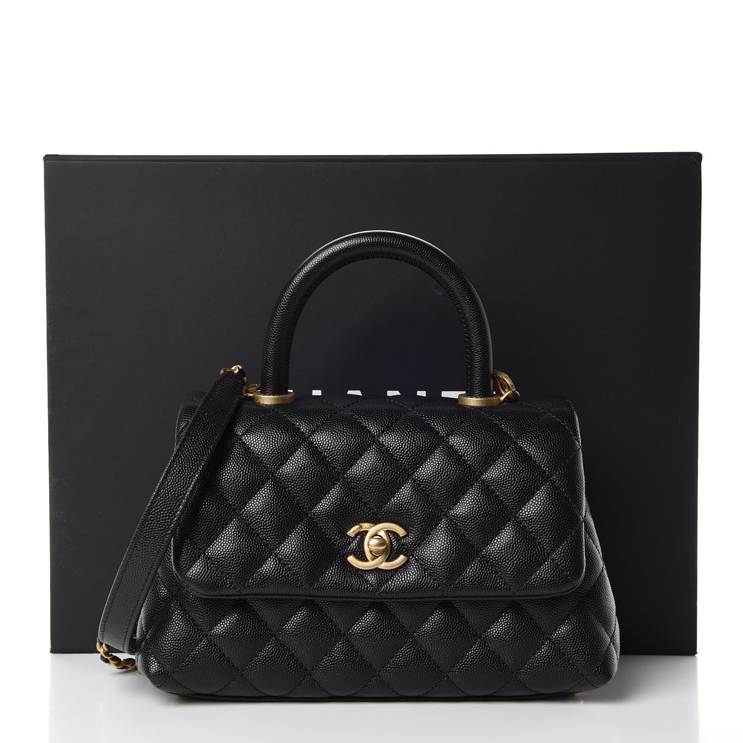 Chanel Caviar Quilted Mini Coco Handle Flap Black 11 of 11