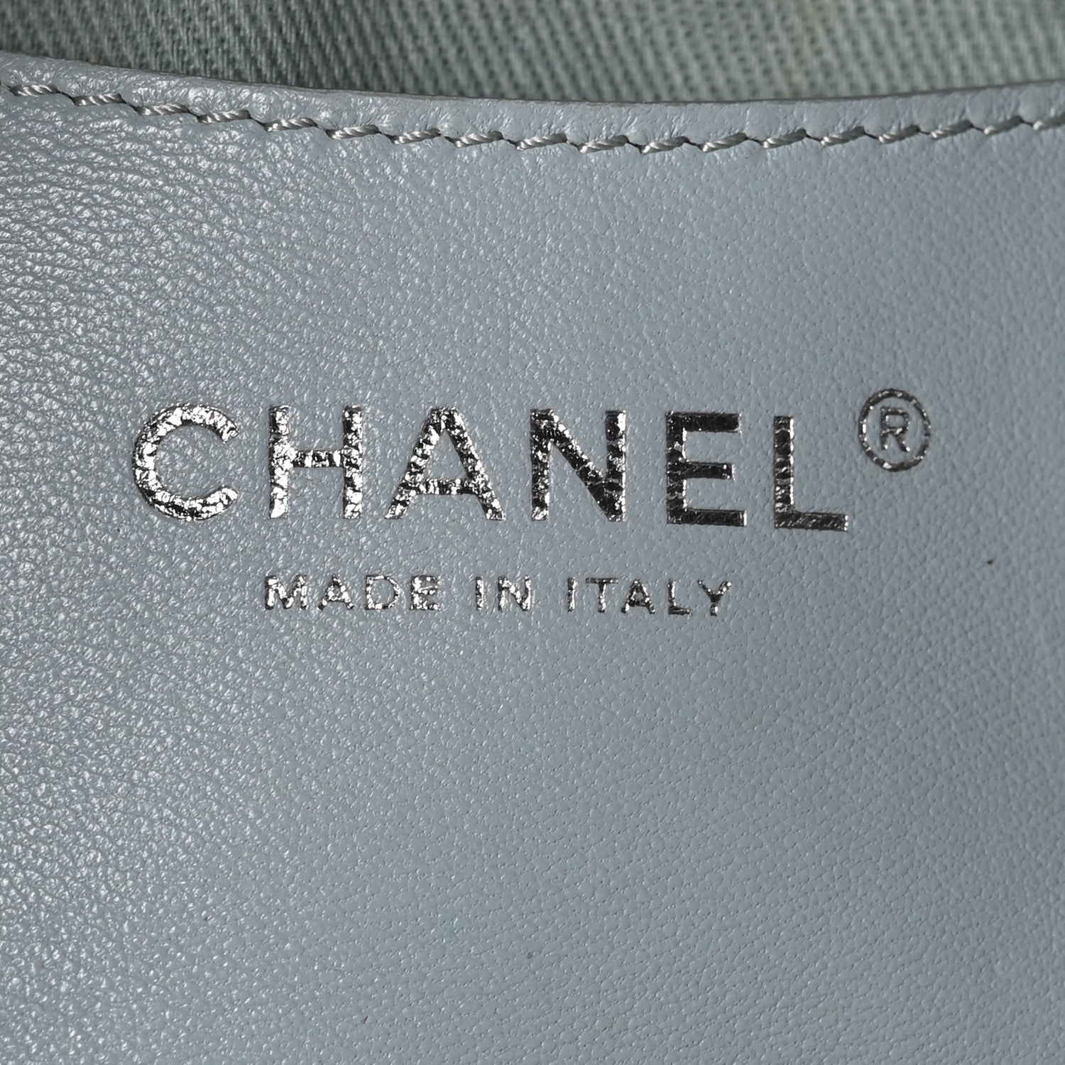 Chanel Caviar Quilted Large Just Mademoiselle Bowling Bag Light Blue 6 of 10