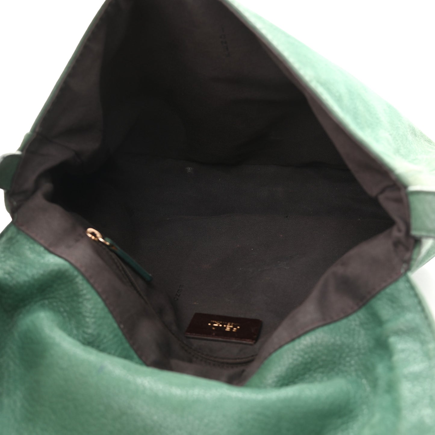 Metallic Calfskin Crossbody Green