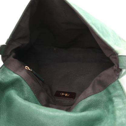 Fendi Metallic Calfskin Crossbody Green 4 of 14