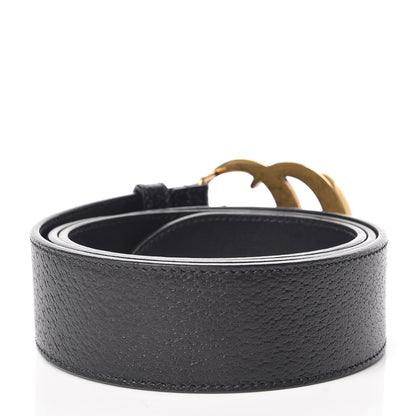 Gucci Textured Calfskin Double G 40mm Belt 95 38 Black 3 of 8