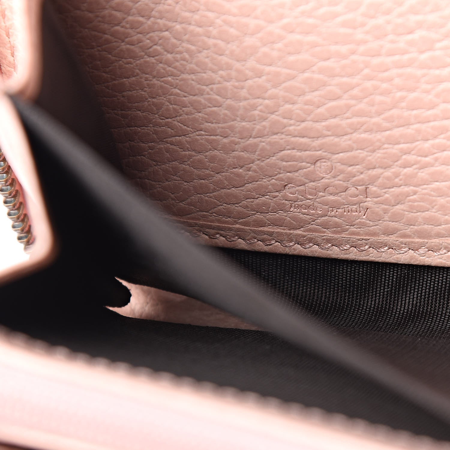 Gucci Calfskin Butterfly Farfalla Zip Around Wallet Perfect Pink 6 of 8