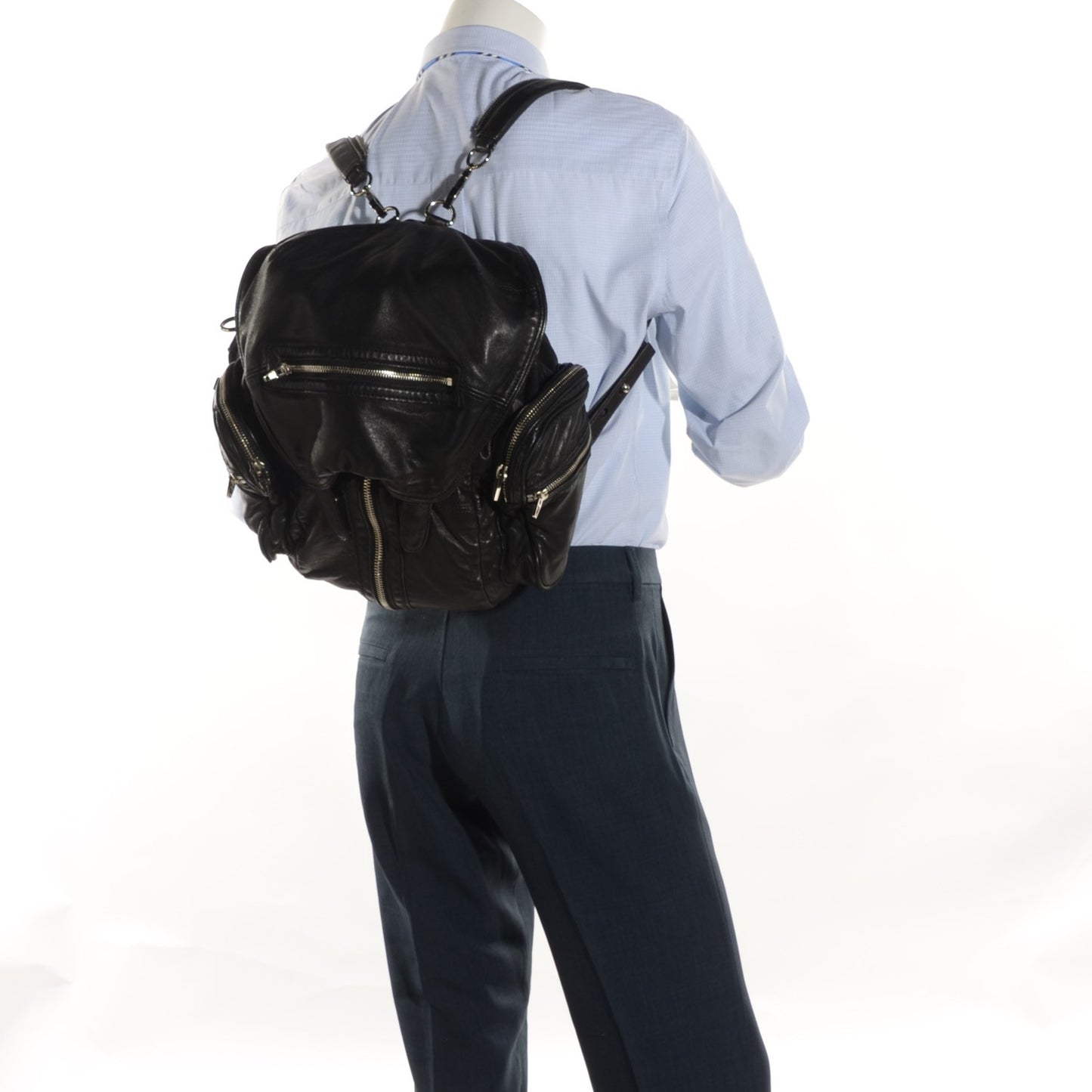 Lambskin Marti Backpack Washed Black Nickel Hardware