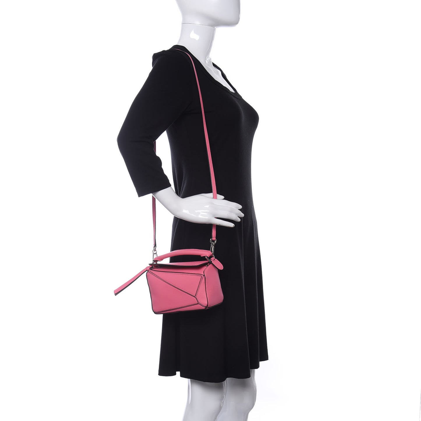Calfskin Mini Puzzle Bag Wild Rose