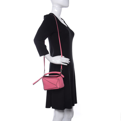 Loewe Calfskin Mini Puzzle Bag Wild Rose 2 of 10