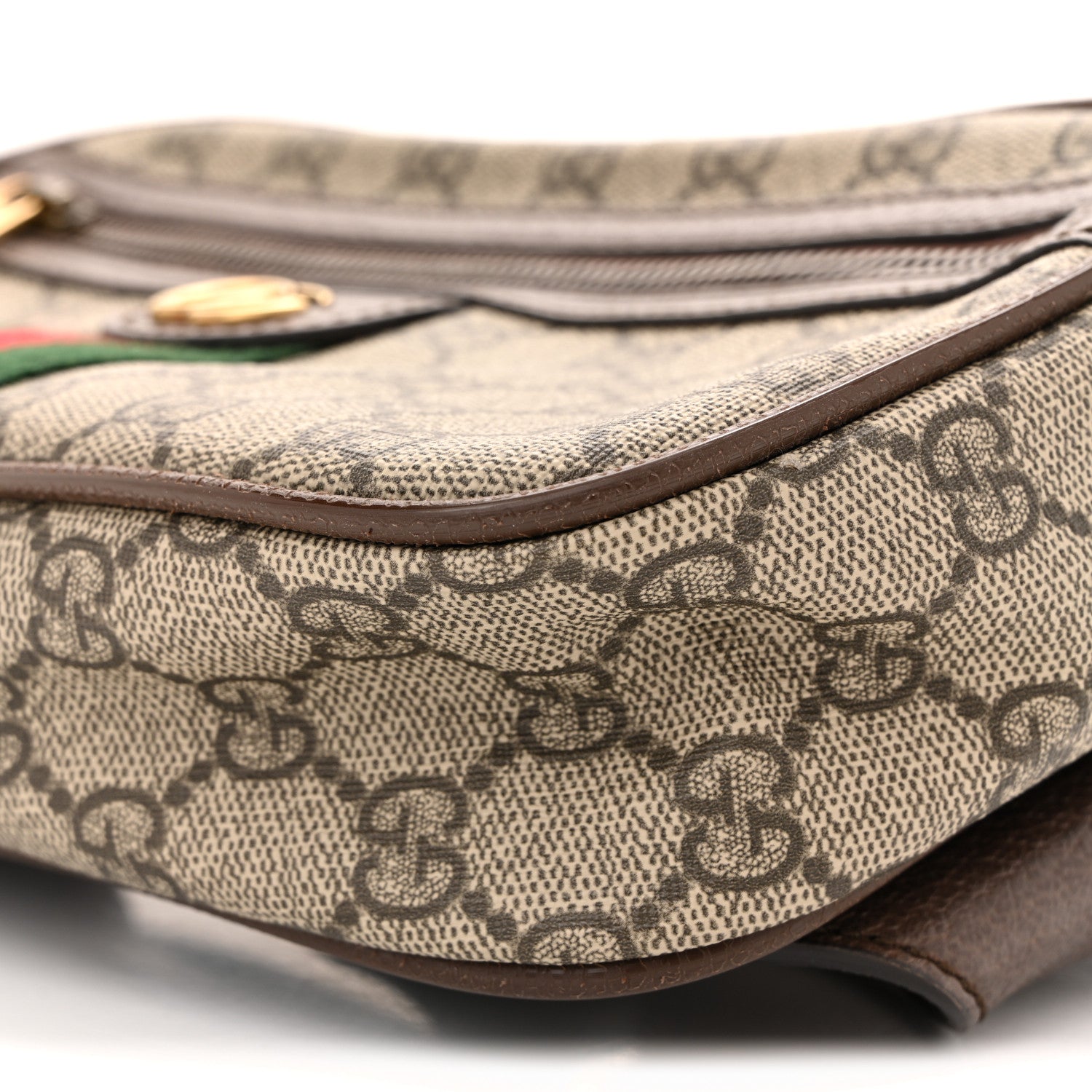Gucci Soft GG Supreme Monogram Medium Ophidia Belt Bag Dark Brown 10 of 10