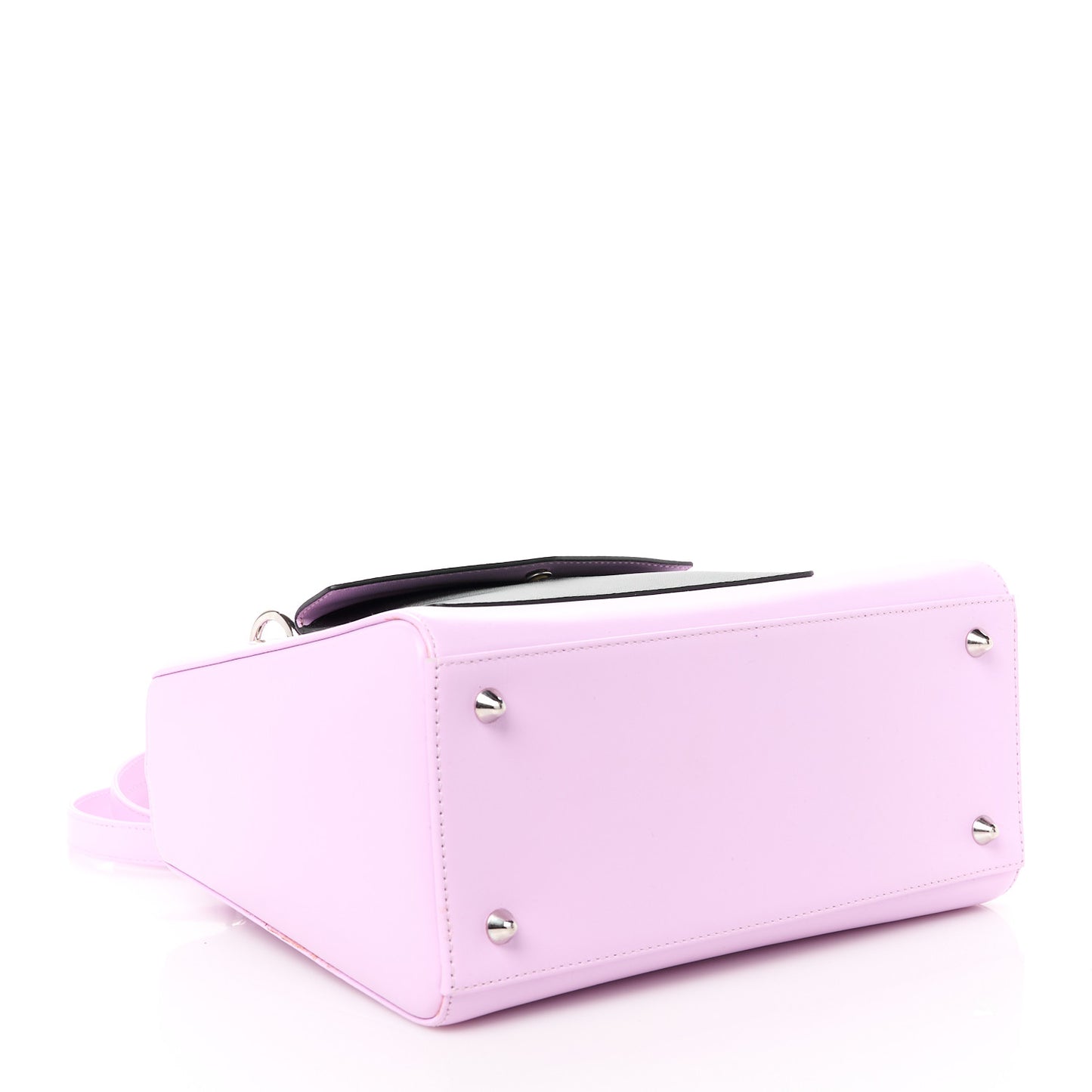 Calfskin Pockets Medium Lady Dior Pink Black Red
