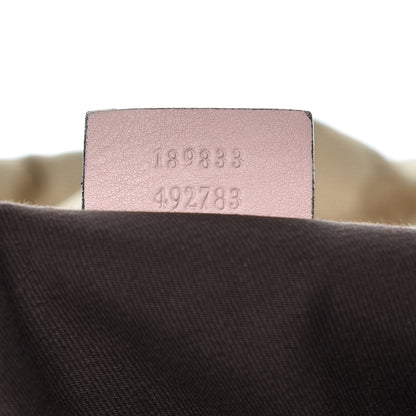 Gucci Monogram Large D Gold Hobo Pink 7 of 17