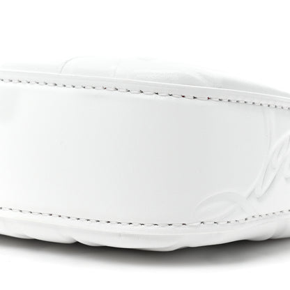 Christian Louboutin Lambskin Embossed Loubila Shoulder Bag White 7 of 9
