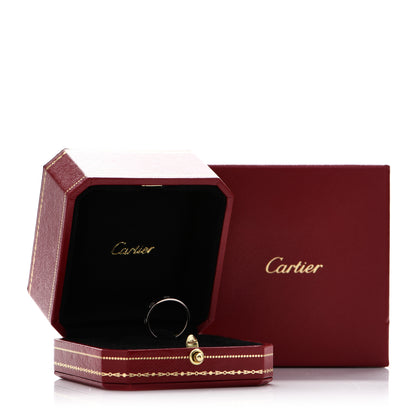 Cartier 18K White Gold 3.5mm LOVE Wedding Band Ring 52 6 5 of 5