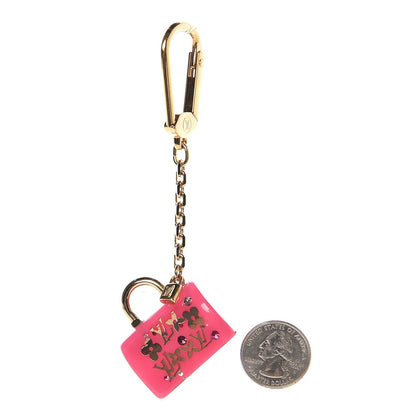 Louis Vuitton Resin Inclusion Speedy Bag Charm Key Chain Rose Pop 2 of 2