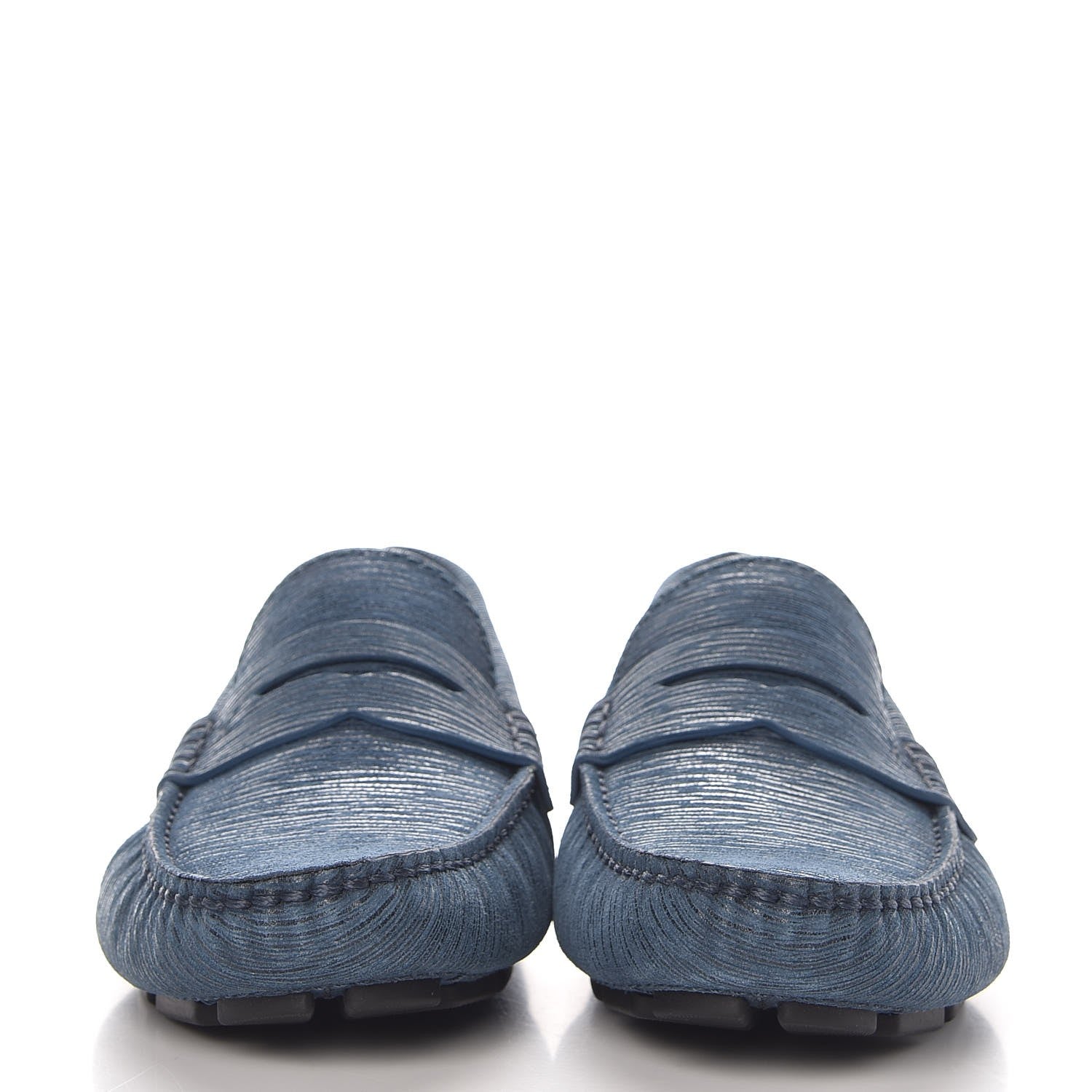 Louis Vuitton Epi Mens Shade Car Loafers 6 Blue Nuit 2 of 7