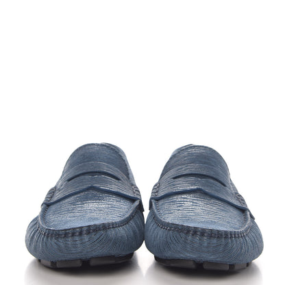 Louis Vuitton Epi Mens Shade Car Loafers 6 Blue Nuit 2 of 7