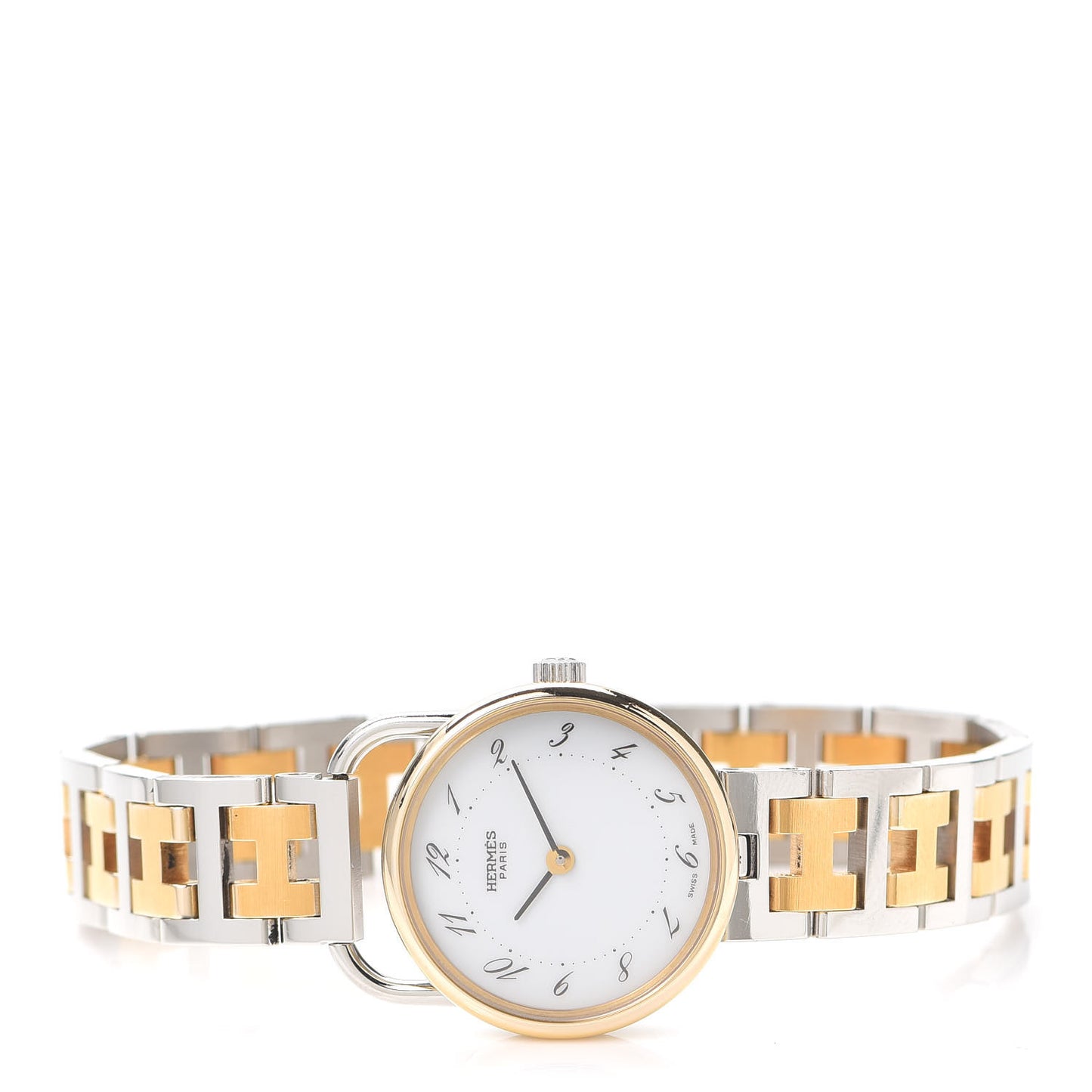 Stainless Steel 25mm Arceau Clipper Quartz Watch Gold