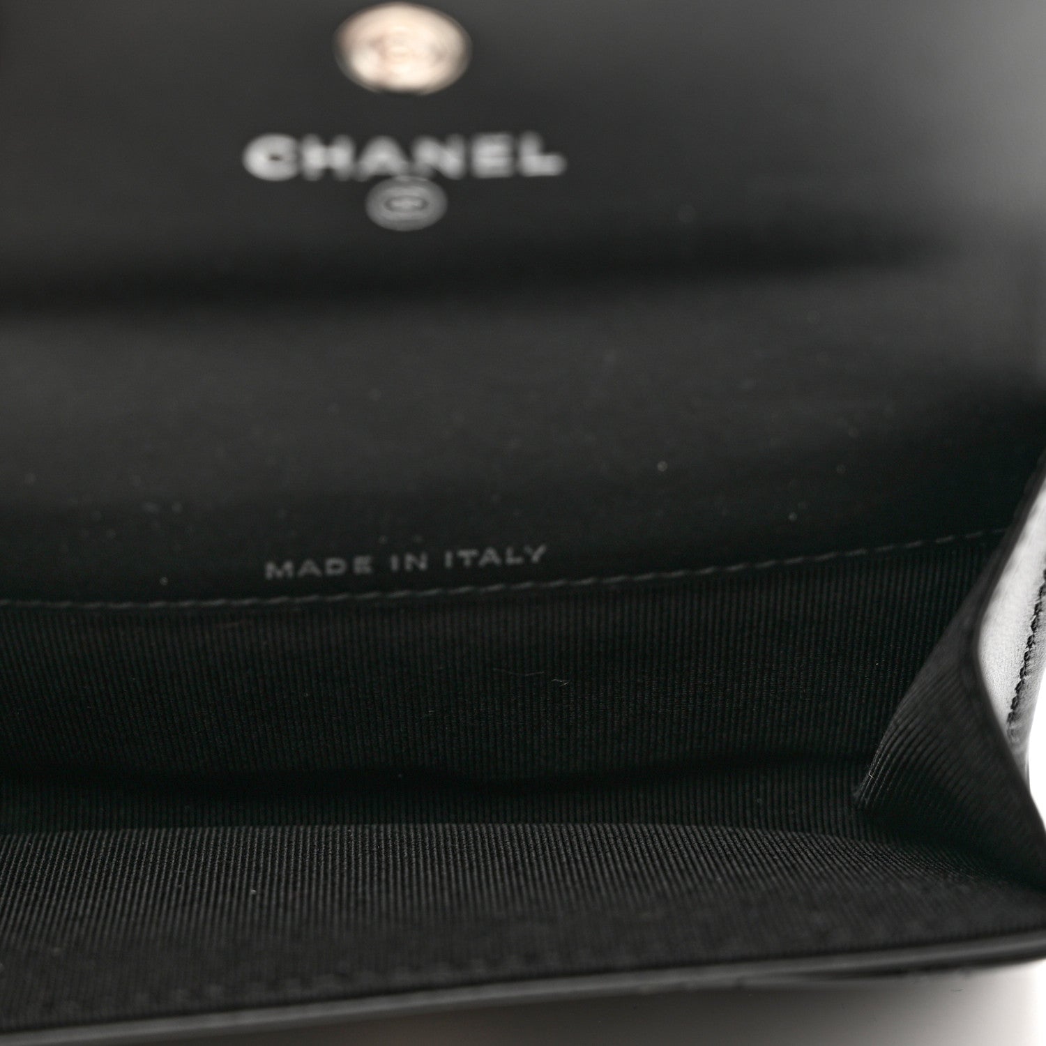Chanel Patent Quilted Flap Card Holder Black 4 of 8