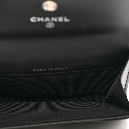 Chanel Patent Quilted Flap Card Holder Black 4 of 8
