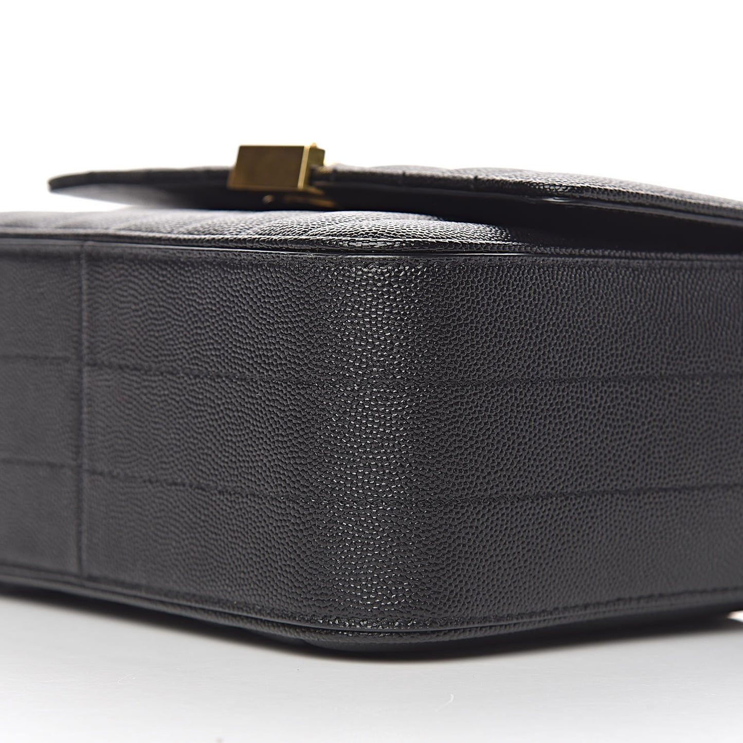 Grain De Poudre Matelasse Monogram Medium Vicky Chain Bag Black