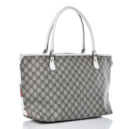 Gucci GG Plus Monogram Medium Canada Flag Unicef Tote Red 3 of 11