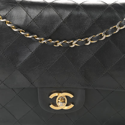 Chanel Lambskin Quilted Medium Double Flap Black 10 of 15