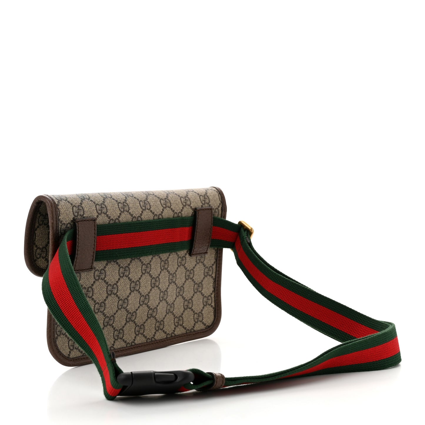 GG Supreme Monogram Neo Vintage Web Belt Bag Brown
