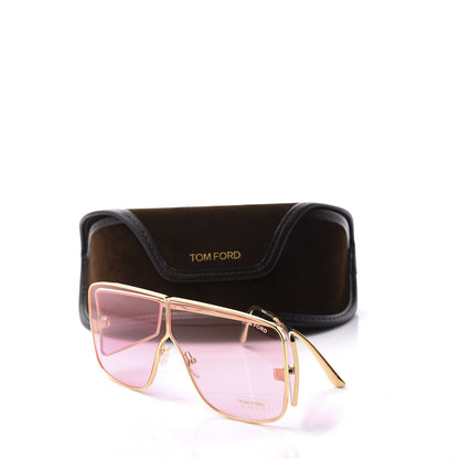 Tom Ford Square Spector Sunglasses TF 708 Rose 8 of 8