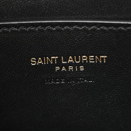 Saint Laurent Box Calfskin Mini Voltaire Top Handle Bag Black 6 of 11