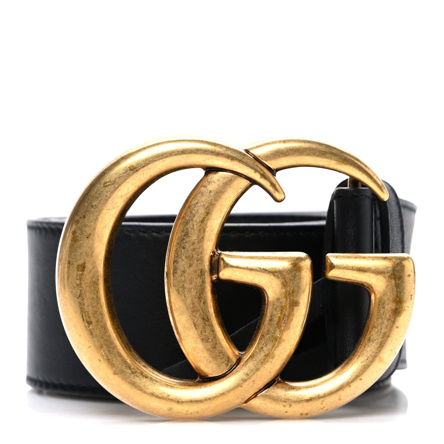 Gucci Calfskin Double G 40mm Belt 80 32 Black 1 of 5