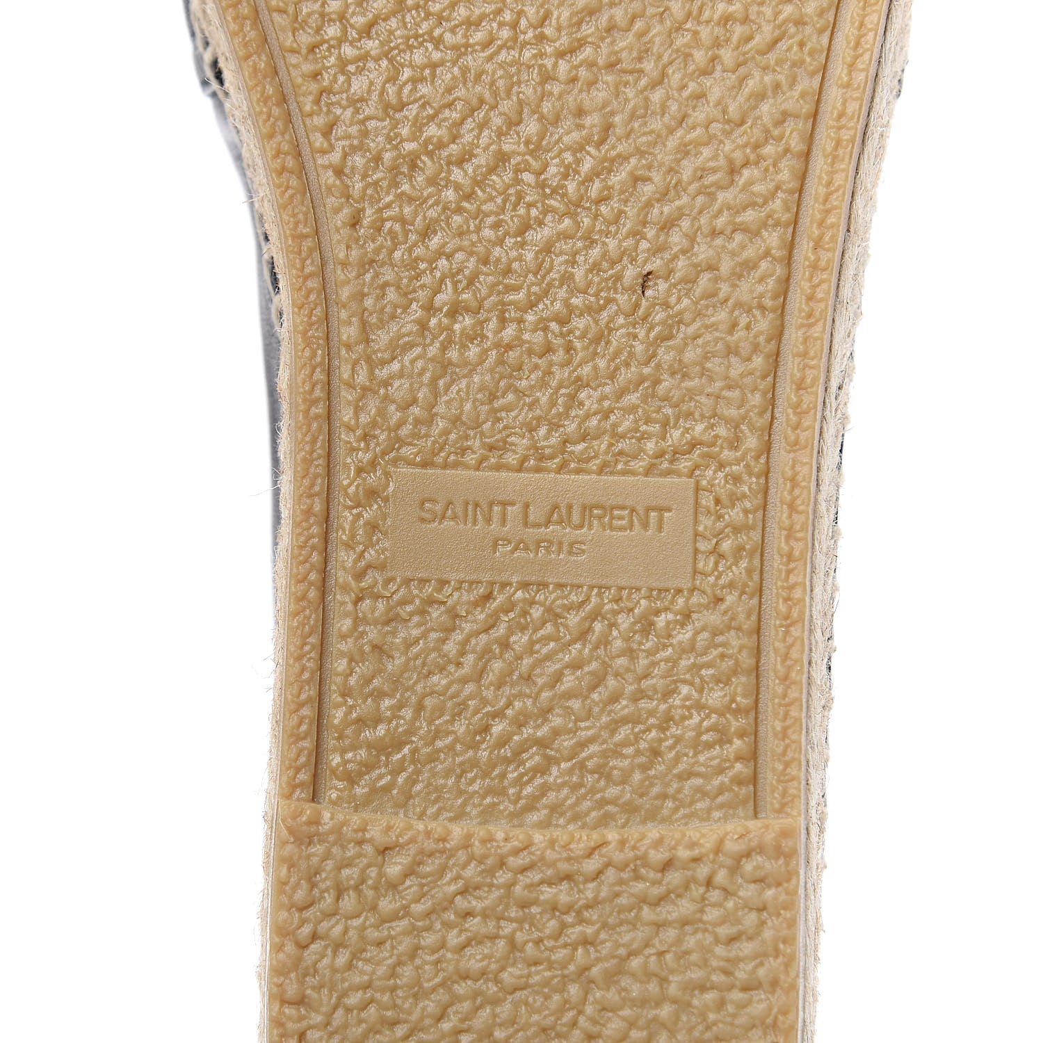 Saint Laurent Nappa Embossed Stars Espadrilles 39 Black 8 of 10