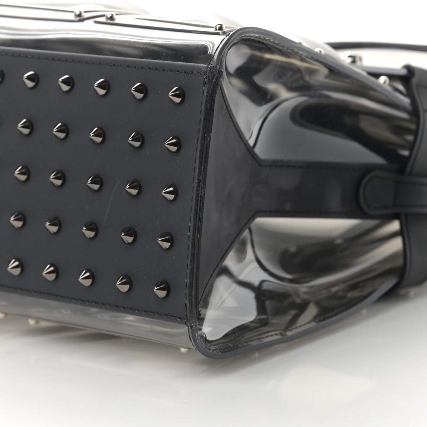 Vinyl Gladiator Tempete Satchel Antique Silver