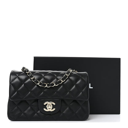 Chanel Lambskin Quilted Mini Rectangular Flap Black 11 of 11
