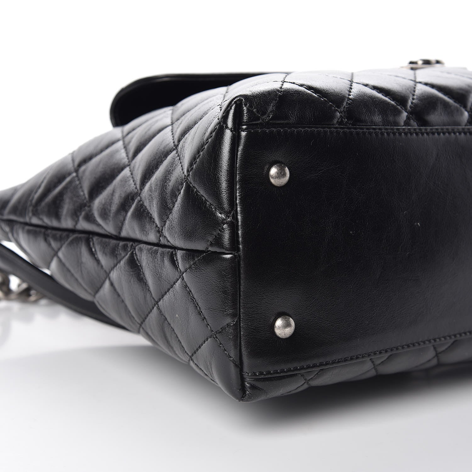 Chanel Aged Calfskin Quilted Mad About Quilting Hobo Black 8 of 10