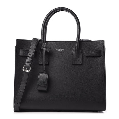 Saint Laurent Grained Calfskin Baby Sac De Jour Black 1 of 8