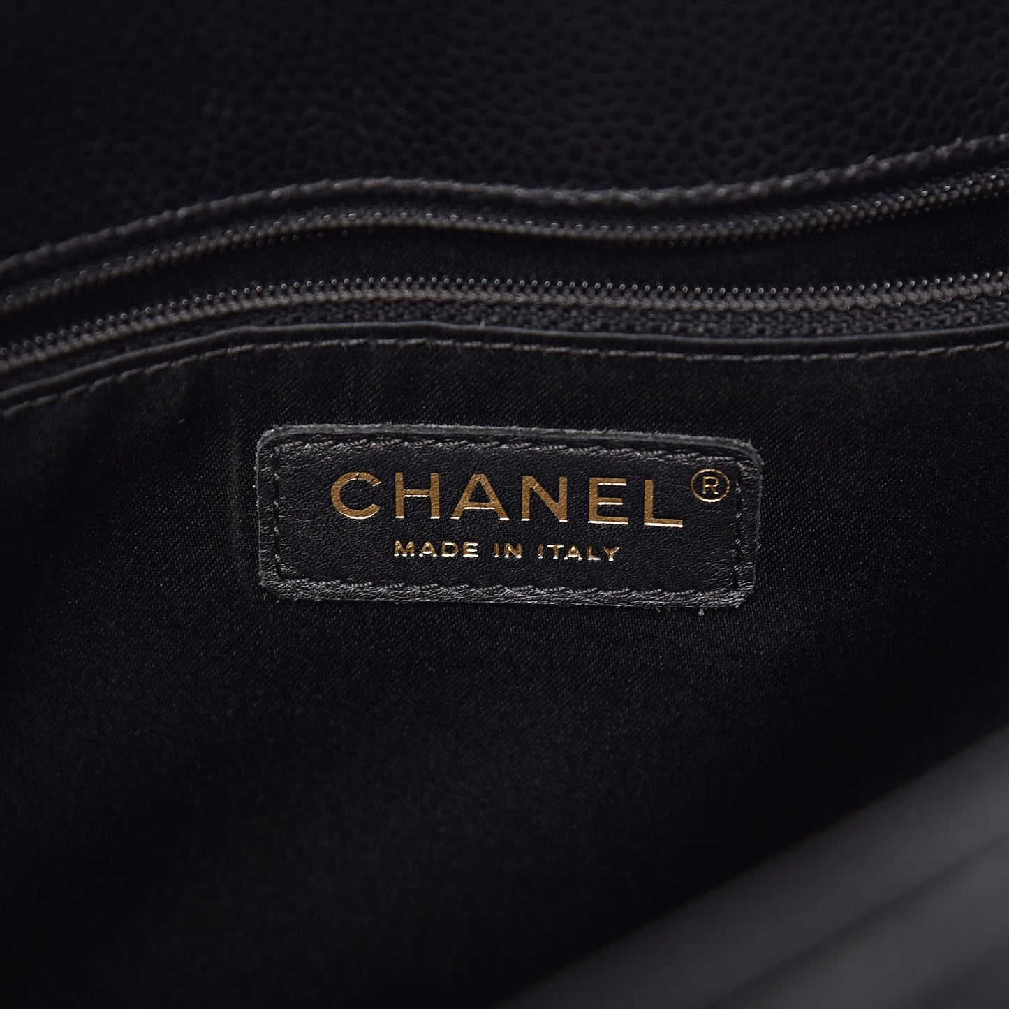 Caviar Quilted Grand Shopping Tote GST Black