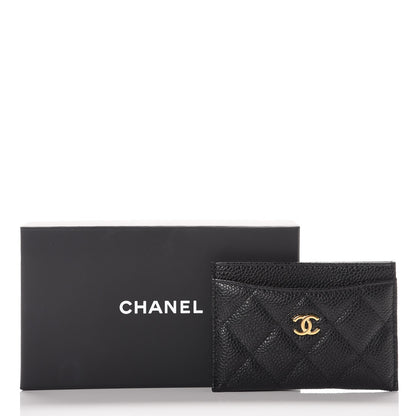 Chanel Caviar Quilted Card Holder Black 9 of 9