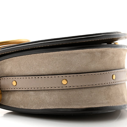 Chloe Calfskin Suede Small Nile Bracelet Bag Motty Grey 9 of 13