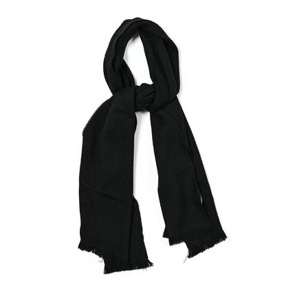 Gucci Wool Silk GG Monogram GGNat Scarf Black 1 of 3