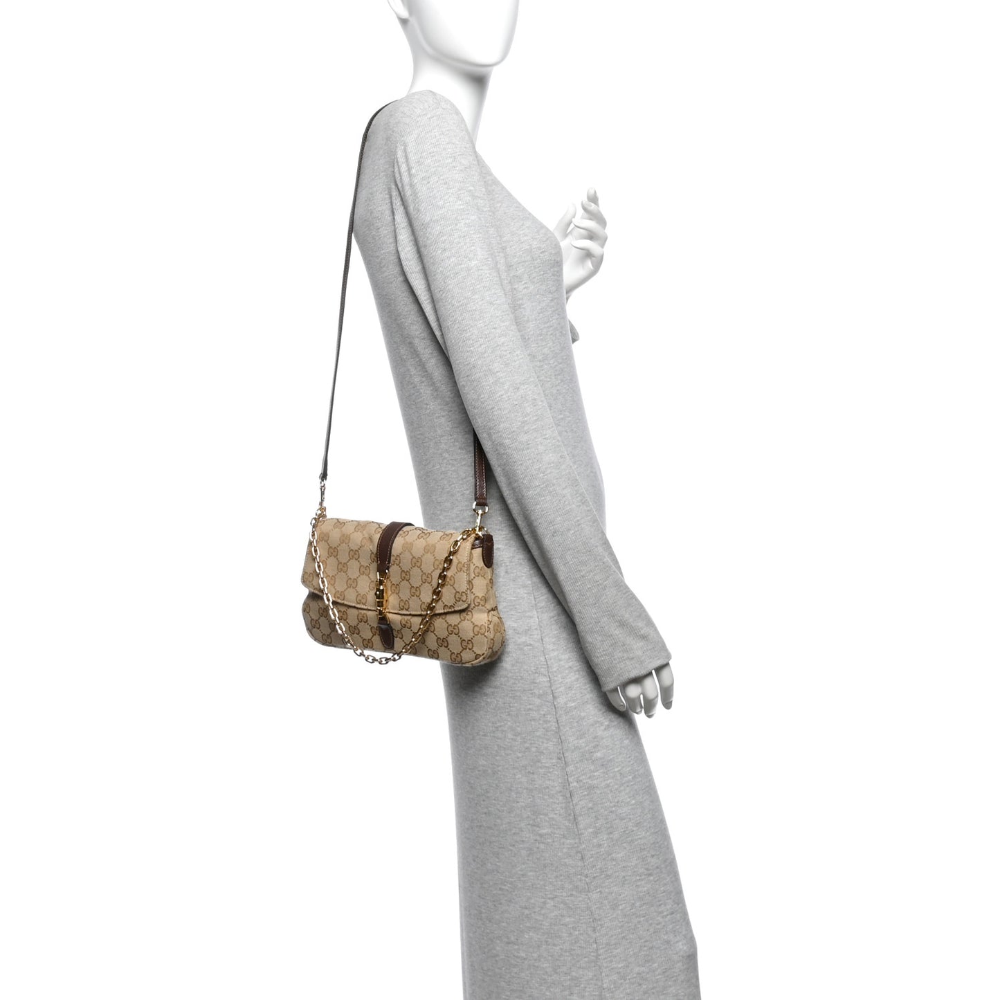Monogram Medium Aperitivo Shoulder Bag  Sand Brown
