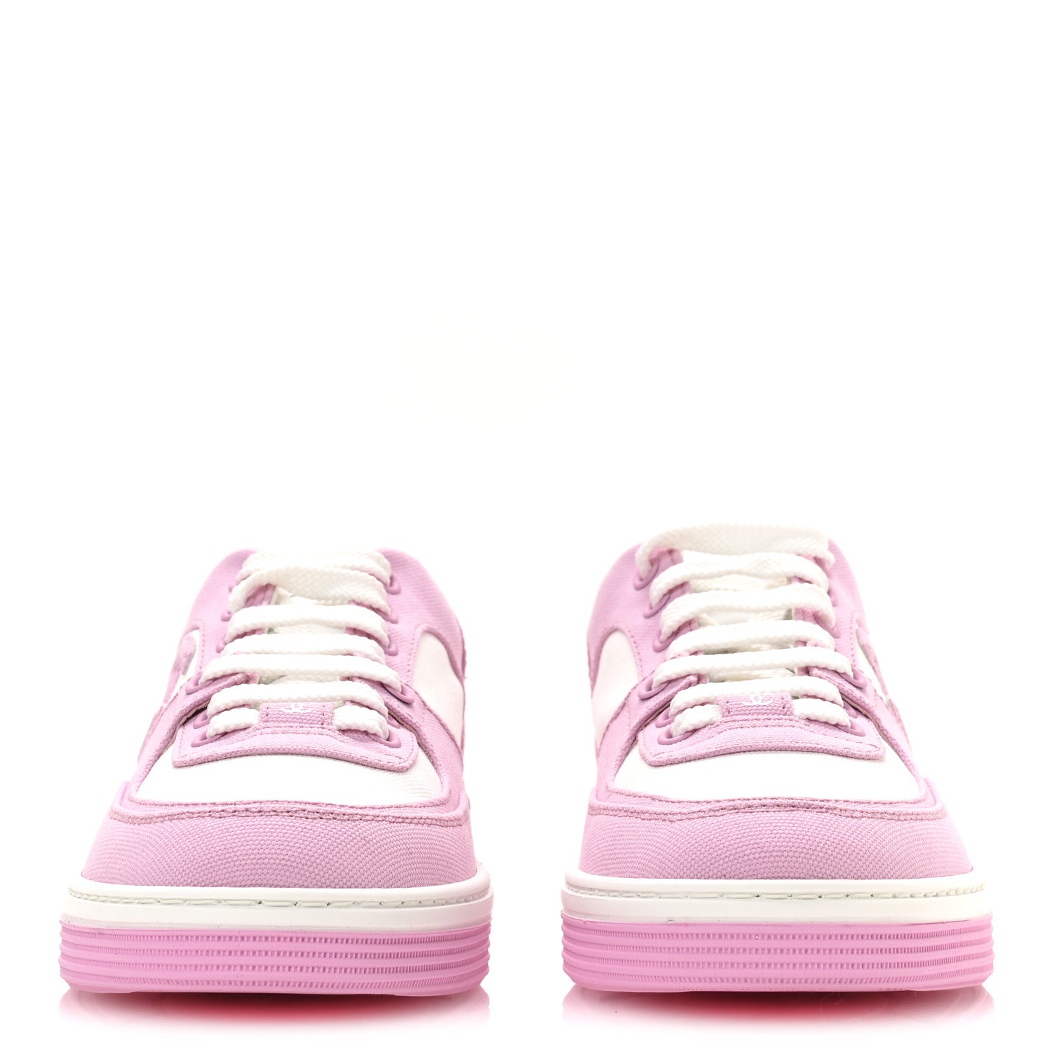 Chanel Cotton Sneakers 38 Pink White 1741599 – FASHIONPHILE