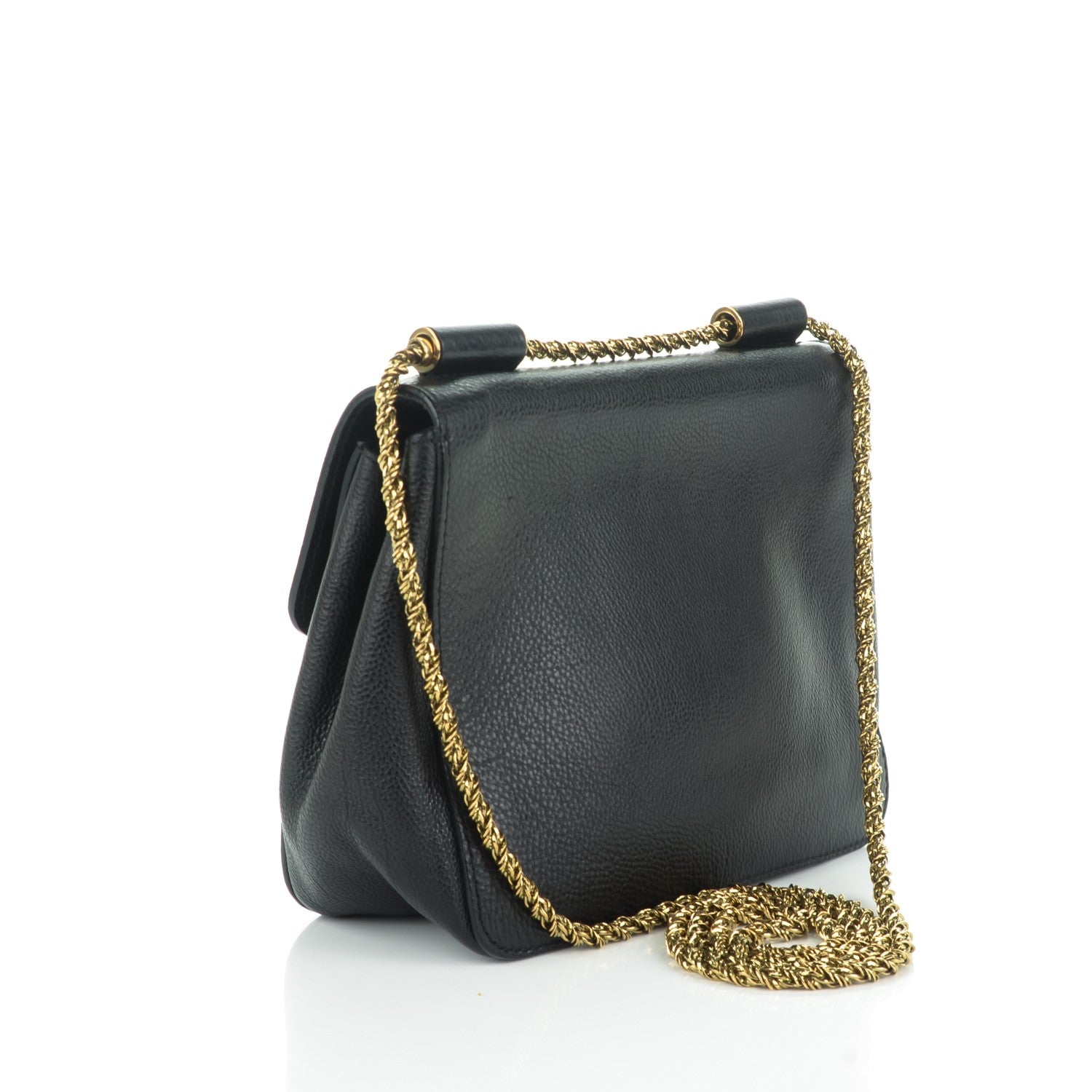 Chloe Goatskin Small Elsie Shoulder Bag Black 3 of 7