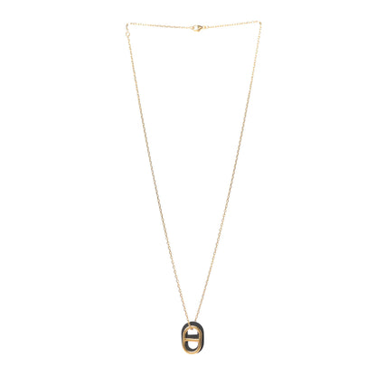 Hermes Swift O'Maillon Pendant Necklace Black 3 of 6