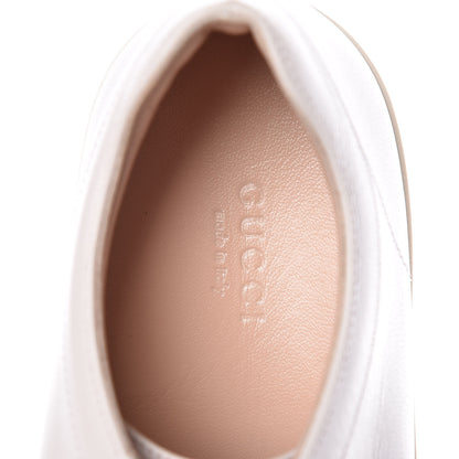Gucci Calfskin Peggy Platform Sneakers 39.5 White 5 of 11