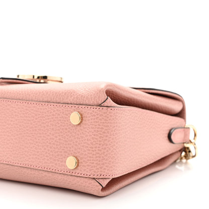 Gucci Dollar Calfskin Interlocking G Top Handle Shoulder Bag Soft Pink 10 of 13