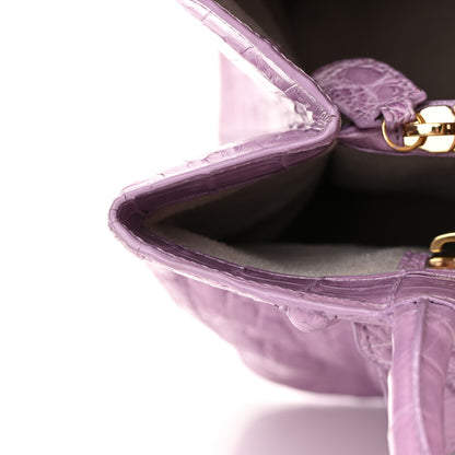Nancy Gonzalez Crocodile Tote Light Purple 12 of 16