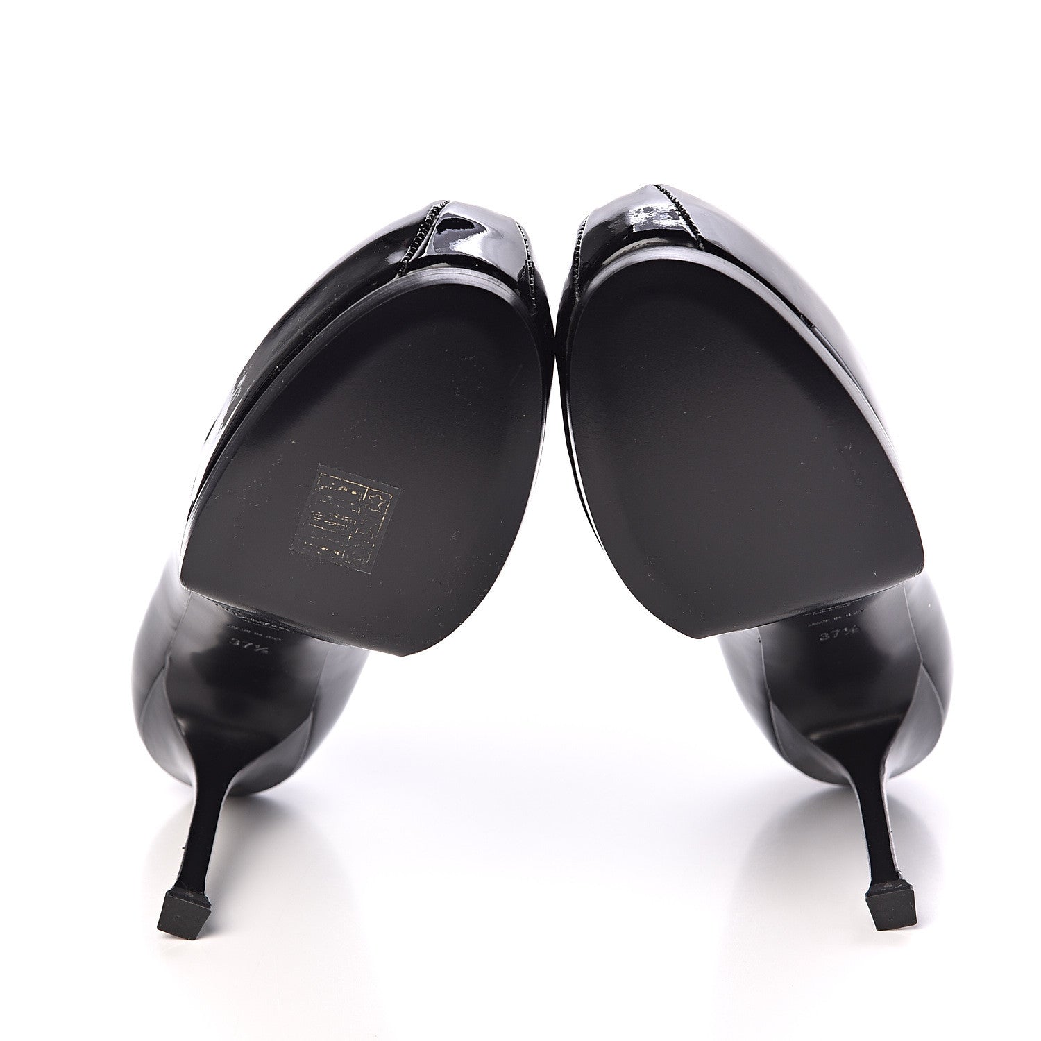 Saint Laurent Patent Tribtoo 80 Platform Pumps 37.5 Black 5 of 8
