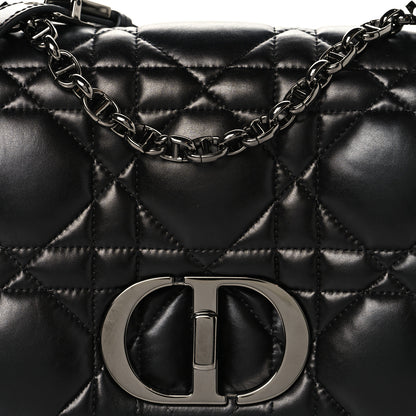 Christian Dior Calfskin Macrocannage Large Caro Bag Black 8 of 10