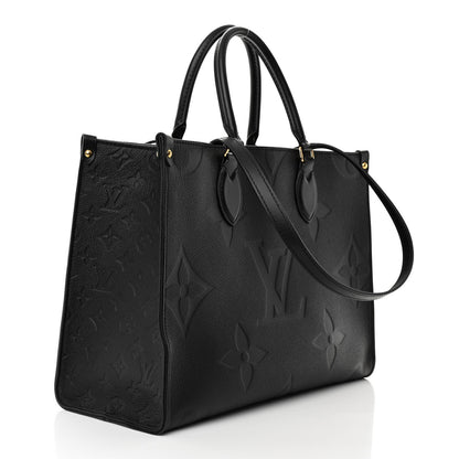 Louis Vuitton Empreinte Monogram Giant Onthego MM Black 3 of 9